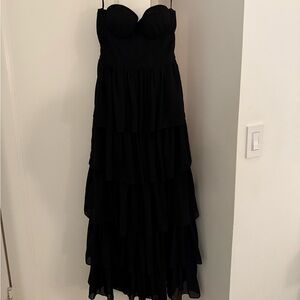 Black Lovers and Friends Strapless Gown